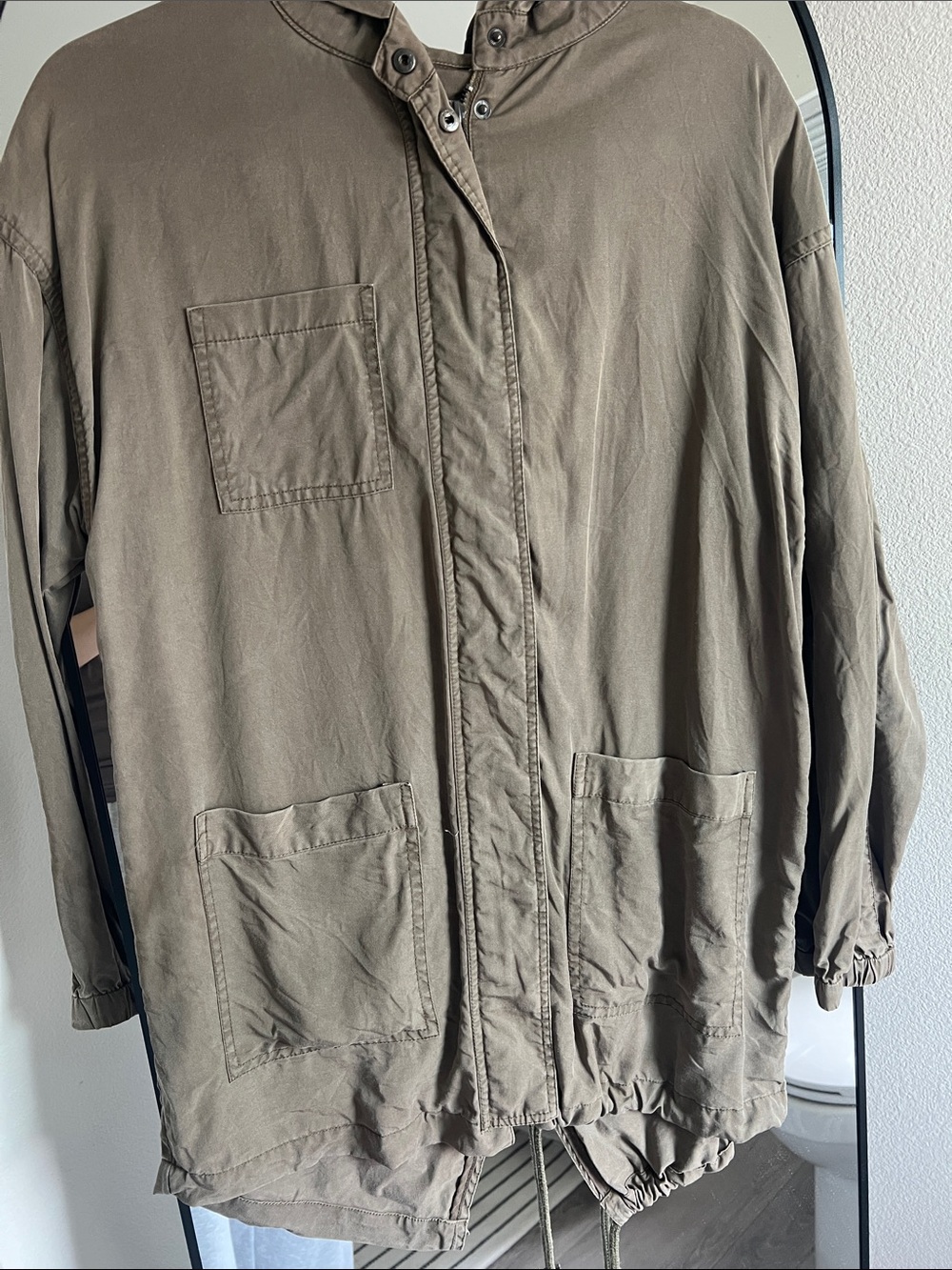 Forever 21 Olive Green Military-Style Field Jacket